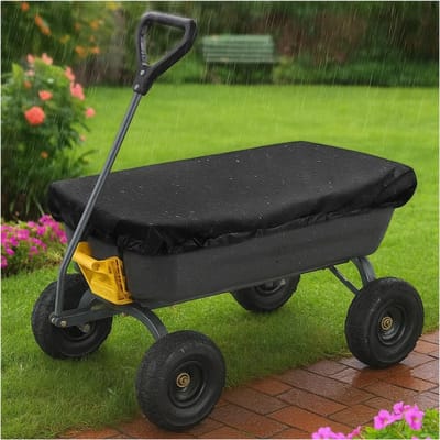 Unyqoos® Waterdichte en opvouwbare beschermhoes voor tuinwagens met stevige pasvorm
