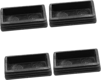 Laddervoet Beschermers - Ladderkussens Vloerbeschermers - Vloeren Beschermen - Antislip Stabiliteit - 5x2.5cm - Zwart