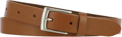 Casual Leren Dames/Heren Riem | 3cm breed | Riemmaat: 90cm (totale lengte: 105cm) | 100% echt leer | Nikkelvrije gesp | Kleur: cognac