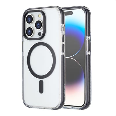 imoshion Hoesje - Geschikt voor iPhone 14 Pro - Combat geschikt voor MagSafe Backcover - Zwart