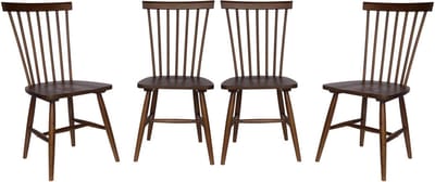 sweeek - Set van 4 hevea houten barstoelen, romie, b 50,8 x d 44,2 x h 90cm