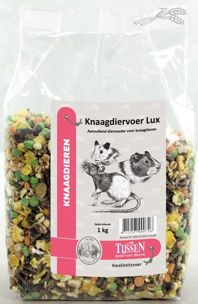 Tijssen goed voor dieren - Knaagdiervoer - Lux - 1KG - 1ST