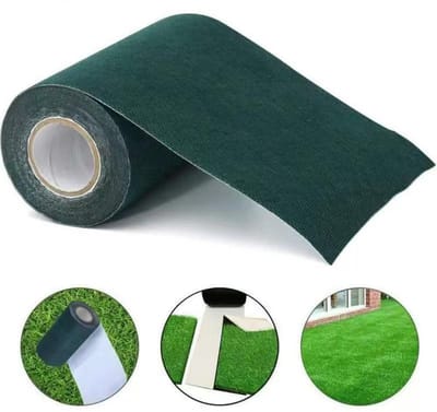 Kunstgras Voegband - Tapijt Gras - Gazon Reparatie - Zelfklevend - 15 cm Breed - Groen
