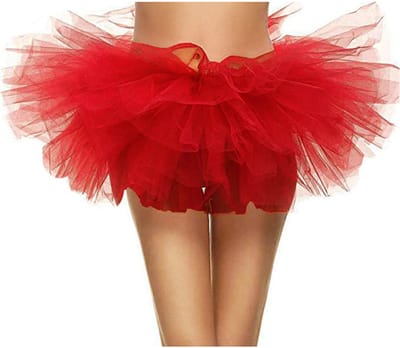 KIMU® Korte Tutu Rood Tule Rokje - Maat 116 122 128 134 140 146 152 - Rode Petticoat Rok Meisje - Ballet Tulerokje Turnpakje Lieveheersbeestje Aarbei Festival