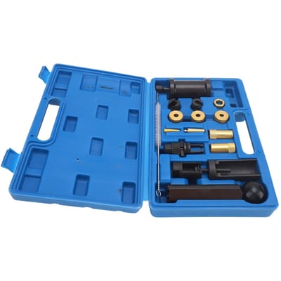 Kit d'extracteur et d'installateur d'injecteur de carburant 18 pièces Outil de réparation pour l'installation de joint d'injecteur en métal Remplacement pour Seat 1.4 1.6