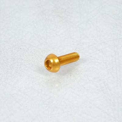 Vis Dôme BTR 5mm M6 pas 100 20mm annodisé Or 3AS Racing pour moto Neuf
