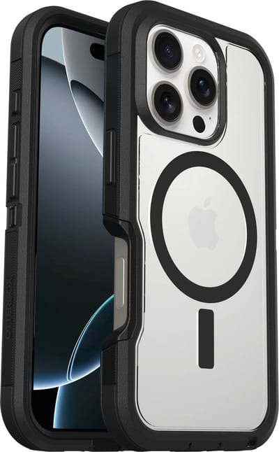 OtterBox Defender Series Pro XT for MagSafe mobiele telefoon behuizingen 17,5 cm (6.9") Hoes Zwart, Transparant