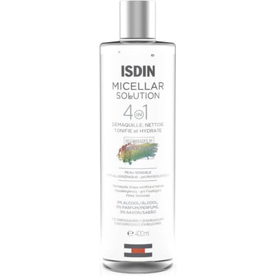 ISDIN - Micellar Solution 4-in-1 - 400 ml - Hydraterende gezichtsreiniger