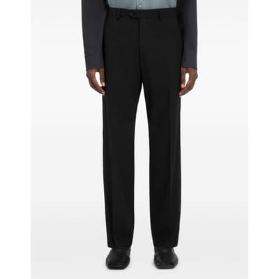 mm6 maison margie broek zwart man been recht