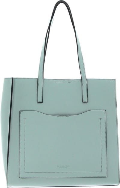 SEIDENFELT MANUFAKTUR Schoudertas Halsa Shopper Minty Blue Mintgroen