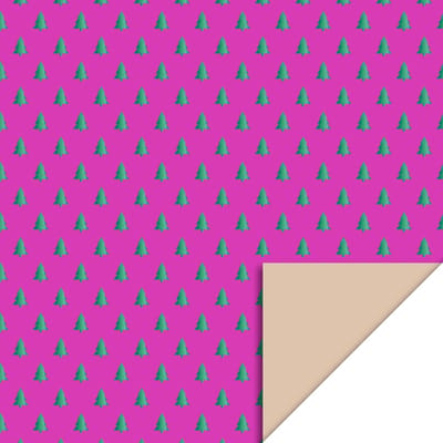 Inpakpapier - Cadeaupapier - Kadopapier - X-mas - 70cm x 3m - Rol inpakpapier - Kerst - Kerstbomen - Feest - Kerstboom - Kerstdagen - Geschenkenlaantje
