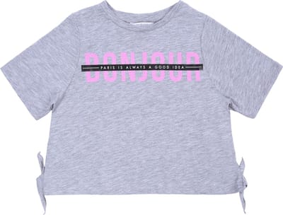 Grijs, kort T-shirt
