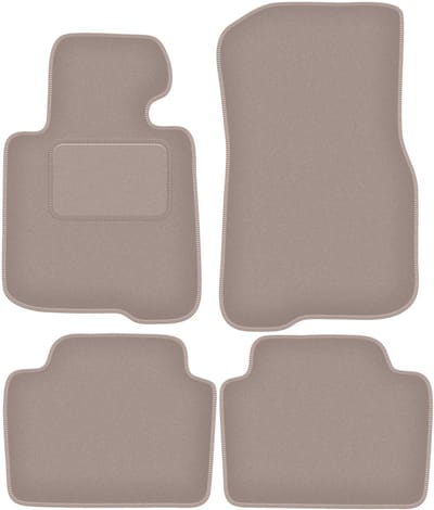 Beige velours vloermatten voor: BMW 4 F36 Gran Coupe (2014-)
