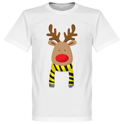 Reindeer Supporter T-Shirt - Zwart/Geel - L