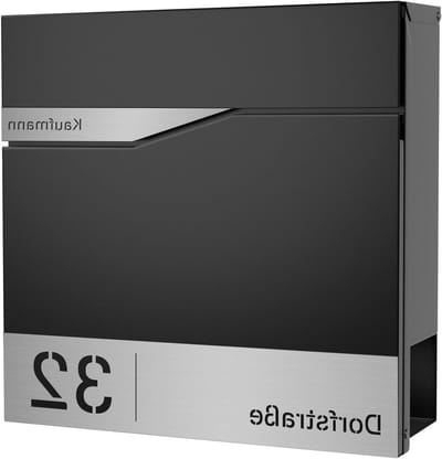 Weerbestendige brievenbus - Postbus met krantenvak - Veilige postontvangst - Gepersonaliseerde gravure - 365 x 38 x 11 cm
