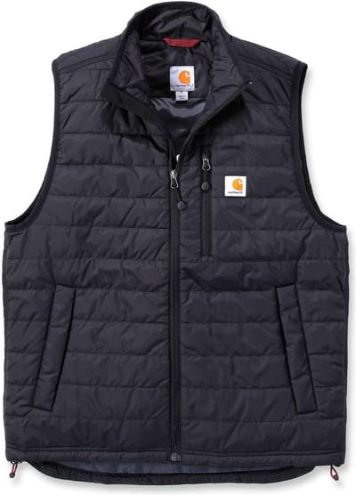 Carhartt Gilliam Vest – Heren Bodywarmer – Zwart – Maat 2XL – Lichtgewicht – Waterafstotend