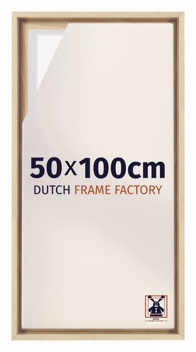 Baklijst 50x100 cm - Beuken - Geschikt voor Canvasdoek - MDF Baklijst Lausanne