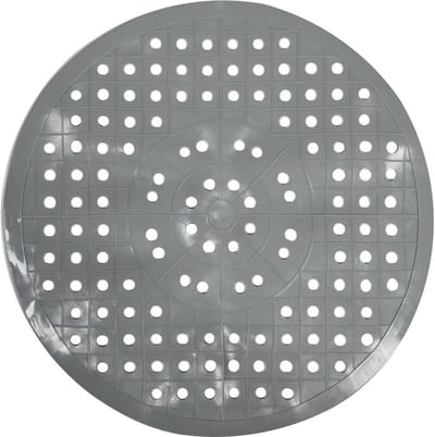 Benson Ronde gootsteenmat - PVC - Beschermend - Grijs - Ø 28 cm