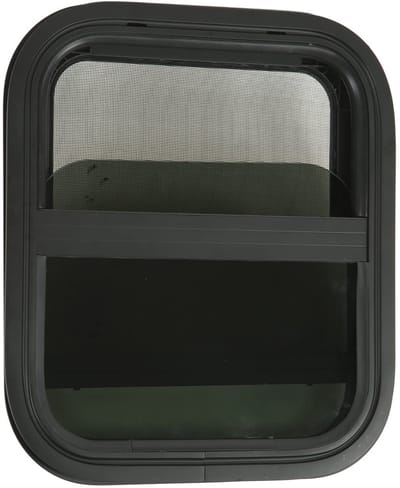 Dailygoods- Schuifraam Waterdicht - RV-Ramen - Gehard Glas - Aluminiumlegering - Privacy - Installatiegrootte 410x355mm - Camperraam