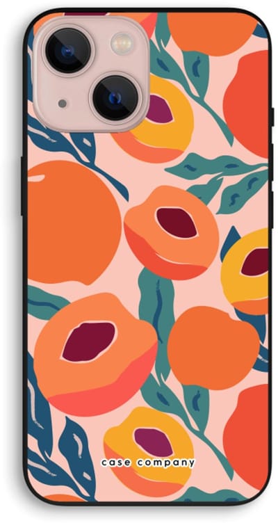 Case Company® - Hoesje geschikt voor iPhone 13 mini hoesje - Perzik - Biologisch Afbreekbaar Telefoonhoesje - Bescherming alle Kanten en Schermrand