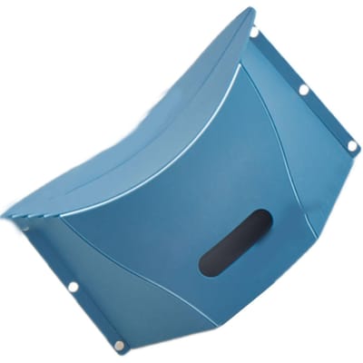 Tabouret Pliant Carte Extérieur Voyage Portable Panier de Transport Tabouret Pliant Plastique Tabouret Bas Foncé bleu
