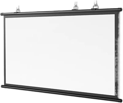 Draagbaar Projectiescherm - Handmatig Scherm - Thuisbioscoop Creëren - Stof- en Kreukvrij - 30-72 inch - Wit