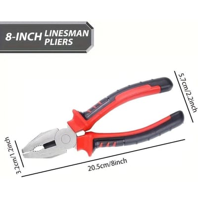 Pince multiprise de qualité industrielle professionnelle, Ensemble d'outils multifonctionnels pour électricien, Utilisation pour la maintenance, la construction et le jardinage