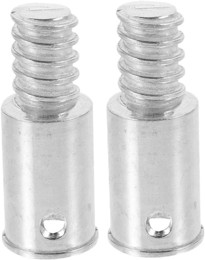Verlengpaal Adapter - Schroefdraad Bevestiging - Gereedschap Uitbreiden - Aluminium Legering - 2 Stuks - Zilver