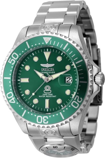 Heren Horloge - Polshorloge Analoog - Tijd Weergeven - Automatisch Uurwerk - 47mm - Groen