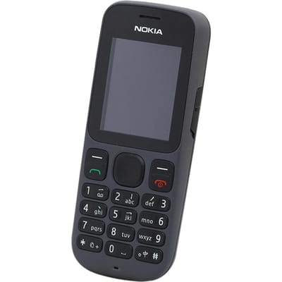 Gereviseerde originele Nokia 101 (1010) 2G Dual SIM mobiele telefoon Simple set zwart