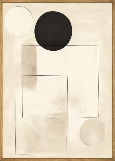 Balance of Shapes Poster - 30x40 cm