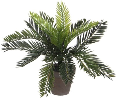 Mica Decorations Kunstplant Cycaspalm - groen - H33 cm - in pot - kamerplant - kantoorplant