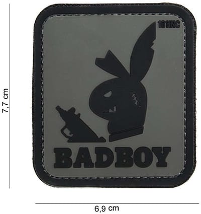 Embleem 3D PVC Badboy grijs