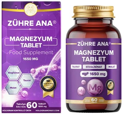 Zühre Ana® Magnesium Tablet – Natuurlijke Ondersteuning voor een Gezonde Levensstijl!