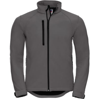 Russell Heren waterbestendig & winddicht Softshell-jasje (Titanium)
