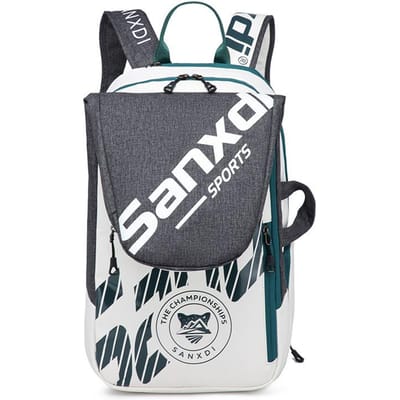 Sac à Dos Pliable pour Raquette de Tennis pour Homme Squash Badminton Sac pour Raquette avec Compartiment à Chaussures Raquetball Entraînement Sports de Plein Air Salle de Sport Sac Homme
