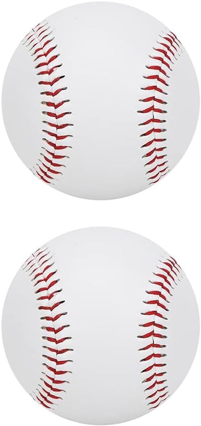 Zachte Honkballen - Oefenballen Vulling - Spel & Training - PU Materiaal Slijtvast - 2 Stuks - Wit