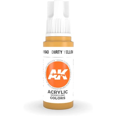 Dirty Yellow Acrylic Modelling Color - 17ml - AK-11043