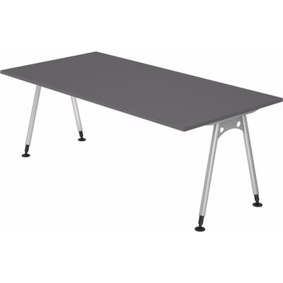 ATOS 2E S | Bureau - 200 x 100 Tafelhoogte I In hoogte verstelbaar Grafiet