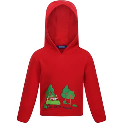 Regatta Peppa Graphic Fleece Met Kap Rood 5-6 Years Jongens,Meisjes
