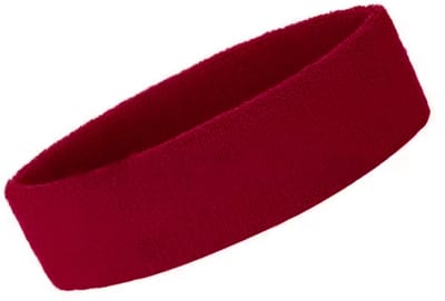 Burgundy kleurige zweetband - Hoofdband - Sportband - Donkerrood - Burgundy - 1 stuk - Unisex - One size - CHPN