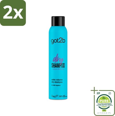 Got2B - Droogshampoo - Fresh & Fabulous Volume - 200 ml - Voordeelverpakking - 2 stuks - Droogshampoo - Fris haar