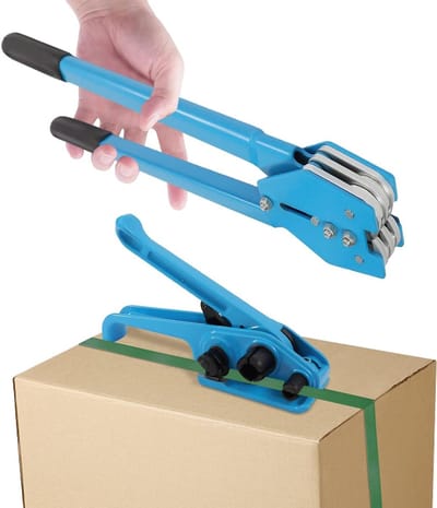 Handmatige Omsnoeringsset - Verpakkingsband Machine - Pakketten Zekeren - Hoge Spankracht - 16-19 mm - Blauw