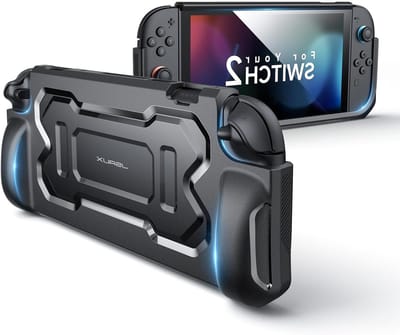 Draagbare TPU Beschermhoes voor Switch 2, Compatibel met JoyCon Controller, Schok- en Krassbestendige Accessoires - Zwart