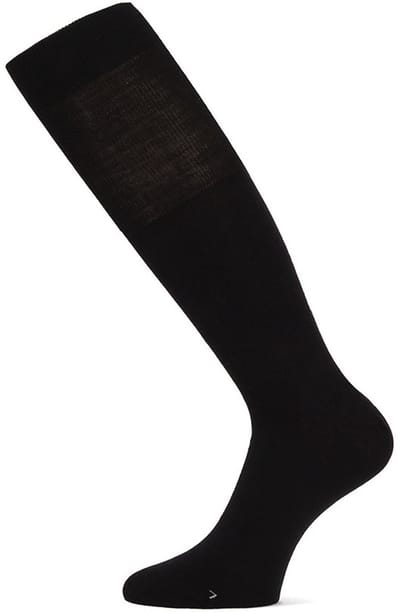Basset unisex casual merino kniekousen zwart