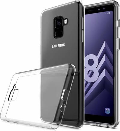 Transparant Backcover TPU Siliconen Softcase Hoesje voor Samsung Galaxy A8 2018