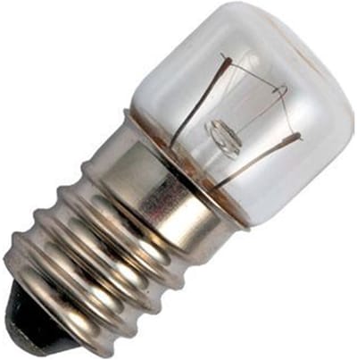 Signaallamp E14 12V 5W - 416 mAh - Per stuk - T16 Gloeilamp Ø16mm - 35mm - 2500K - Dimbaar