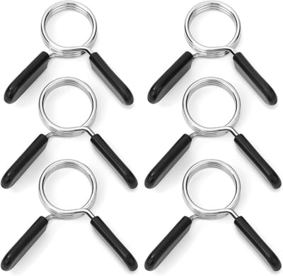 Set van 6 Veerclips van 29mm voor Halterstangen, Dumbbells en Gewichtheffen, Ideaal voor Sport en Fitness