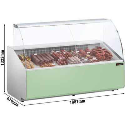 GGM Gastro Kühltheke - 1900mm - Frontblende Hellgrün