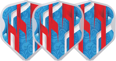 L-Style EZ L1 Mamo Series Black Clear White - Dart Flights